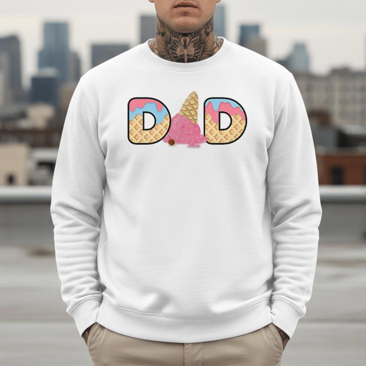 Ice Cream Dad 1st Birthday Matching Family Men Sweatshirt Ice Cream Dad 1st Birthday Matching Family Men Sweatshirt