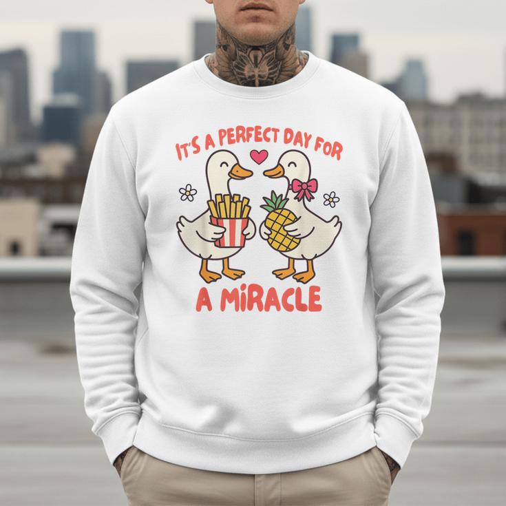 IVF Mom Dad Embryo Transfer Day It's A Day For A Miracle Men Sweatshirt IVF Mom Dad Embryo Transfer Day It's A Day For A Miracle Men Sweatshirt