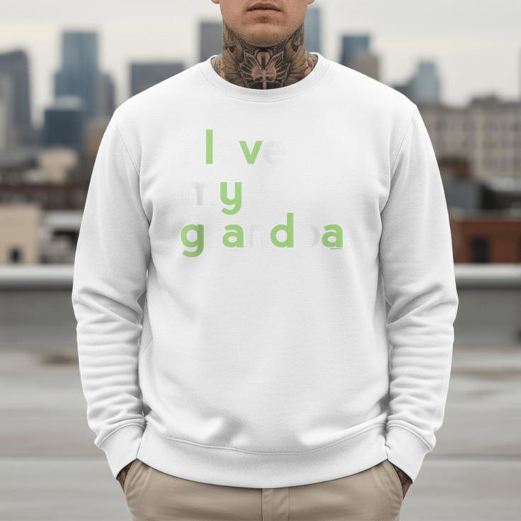 I Love My Grandpa Shirt For Boys Dad Papa Fathers Day Tee Men Sweatshirt