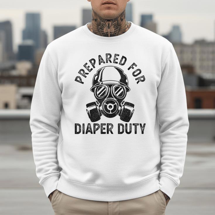 New Dad Prepared For Diaper Duty Men Sweatshirt New Dad Prepared For Diaper Duty Men Sweatshirt