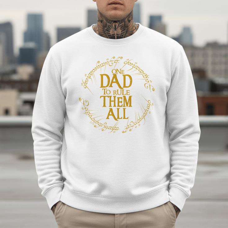 One Dad To Rule Them All Fantasy Nerd Dad Graphic Men Sweatshirt One Dad To Rule Them All Fantasy Nerd Dad Graphic Men Sweatshirt