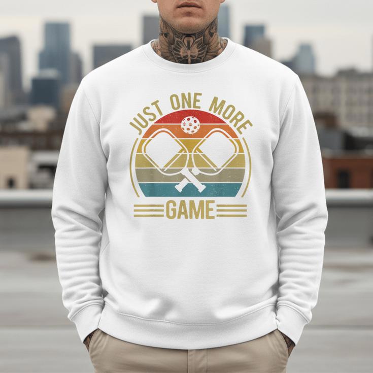 Pickleball-Shirt Just One More Game Dad Mom Women Men Men Sweatshirt Pickleball-Shirt Just One More Game Dad Mom Women Men Men Sweatshirt