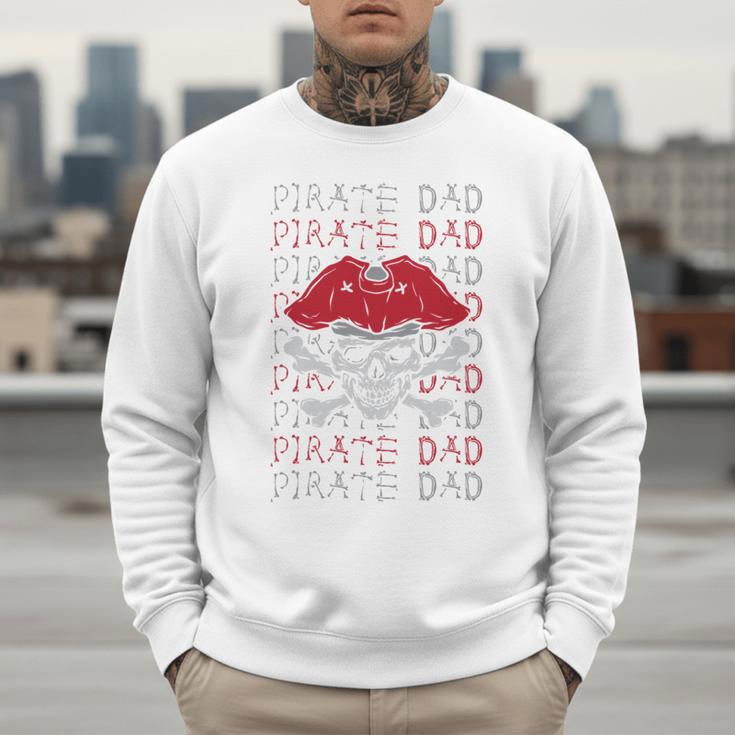Pirate Dad Skull And Crossbones Tampa Gasparilla Captain Men Sweatshirt