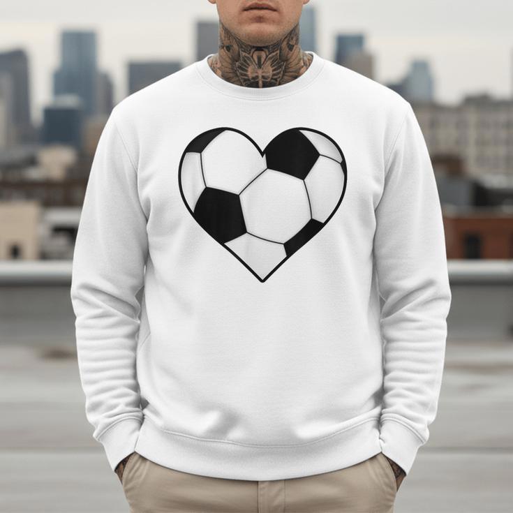 Soccer Ball Heart Idea For Mom Dad Kids T-Shirt Men Sweatshirt Soccer Ball Heart Idea For Mom Dad Kids T-Shirt Men Sweatshirt