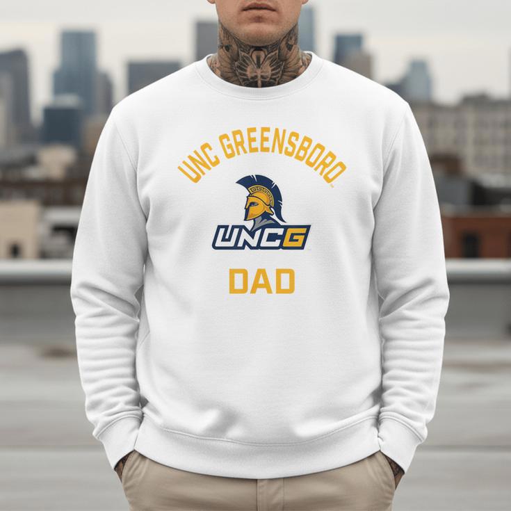 UNC Greensboro UNCG Spartans Arched Dad Men Sweatshirt
