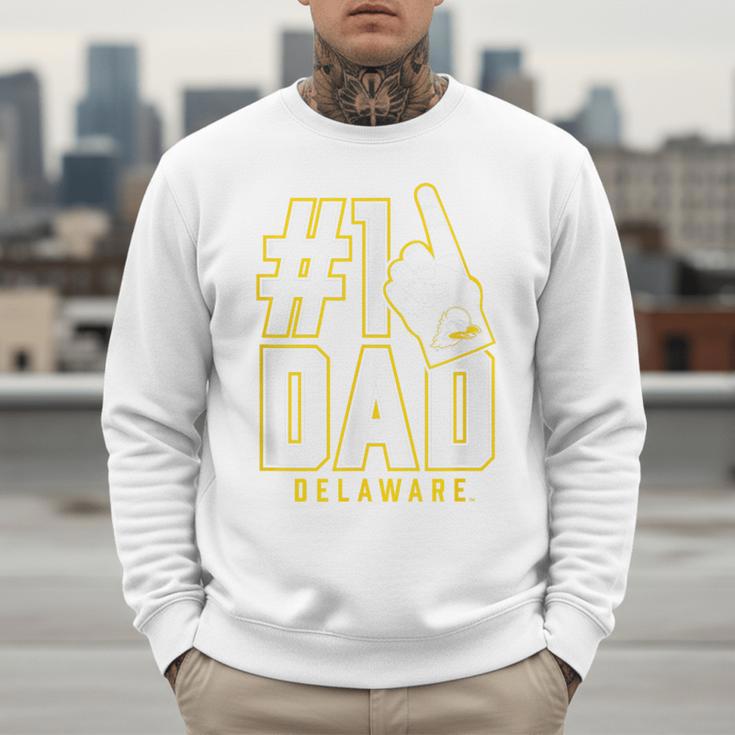 University Of Delaware Blue Hens 1 Dad Men Sweatshirt