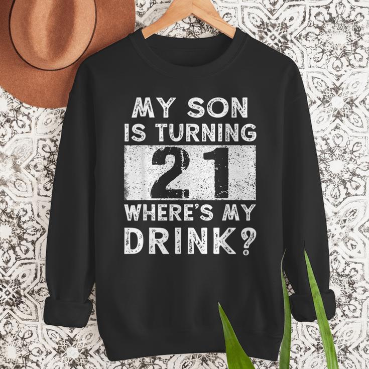 21st Birthday Dad Mom 21 Year Old Son Matching Family Men Sweatshirt