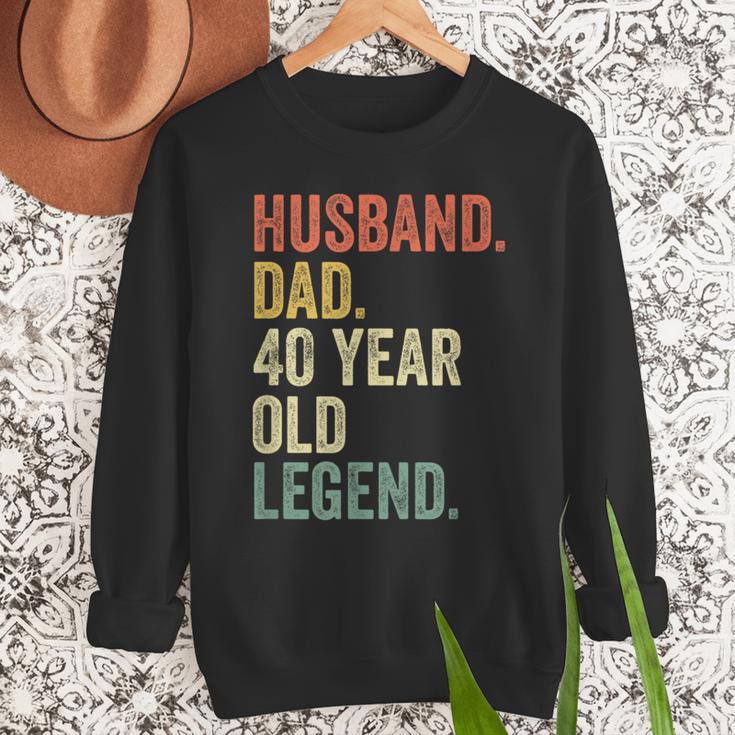 40th Birthday For Men Vintage Dad 1980 Men Sweatshirt