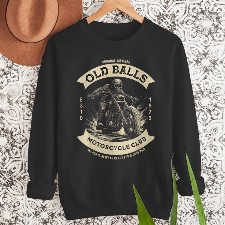 50th Birthday Vintage Motorcycle For Biker Dad Men Sweatshirt