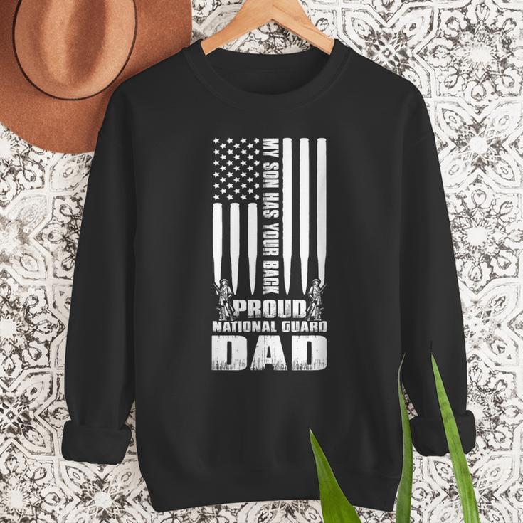 Army Dad Shirt My Son Has Your Back Proud National Guard Dad Men Sweatshirt