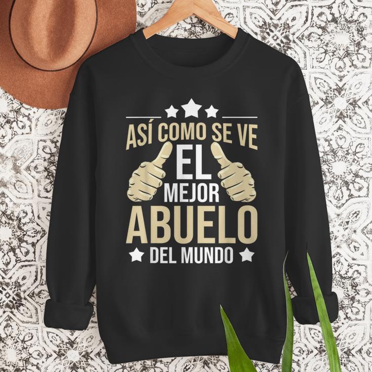 Así Como Se Ve El Mejor Abuelo Del Mundo Grandfather Dad Men Sweatshirt