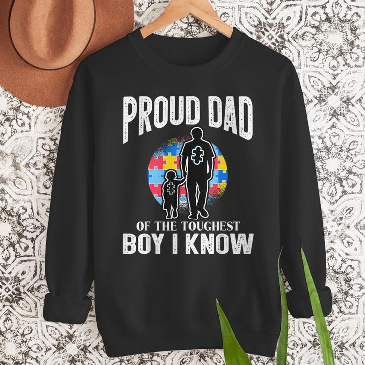 Autism Awareness For Proud Dad Support Autistic Kids Men Sweatshirt