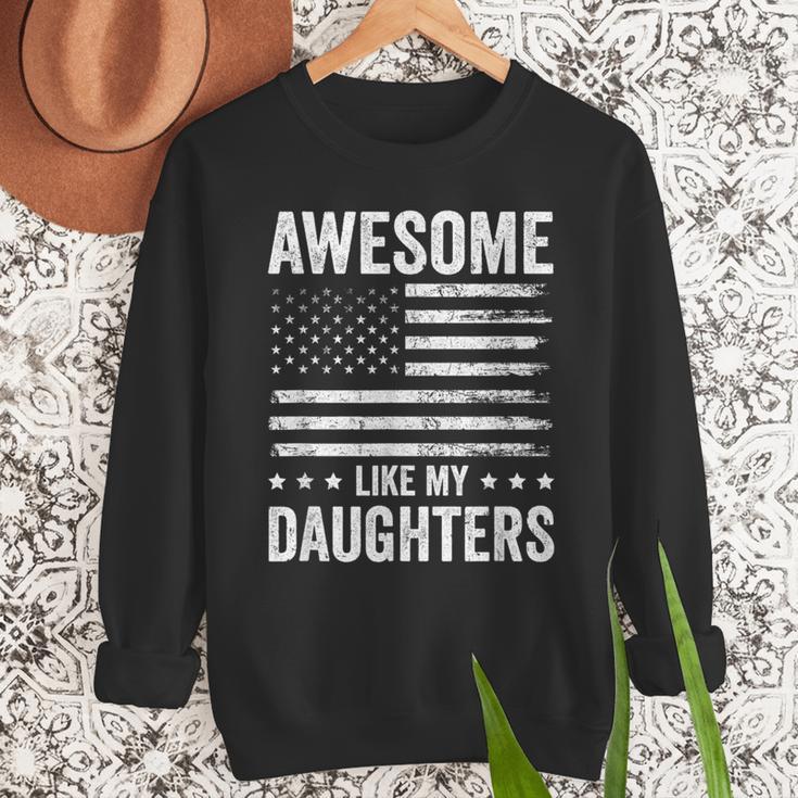 Awesome Like My Daughters Men Fathers Day Dad Men Sweatshirt