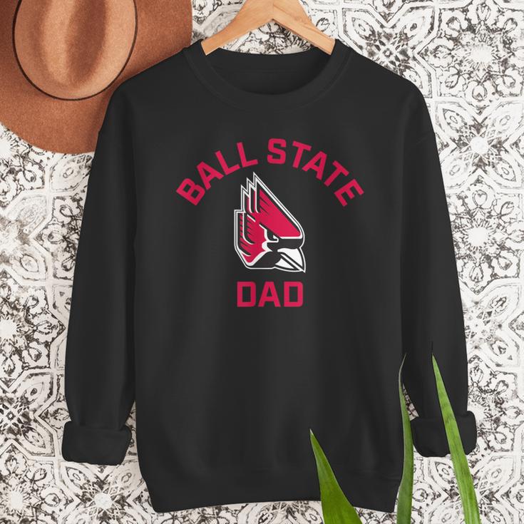 Ball State University Cardinals Arched Dad Men Sweatshirt