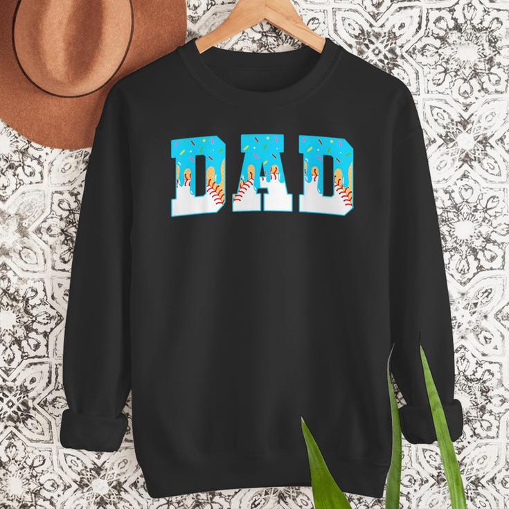 Baseball Dad Ice Cream Drip Happy Fathers Day Men Sweatshirt