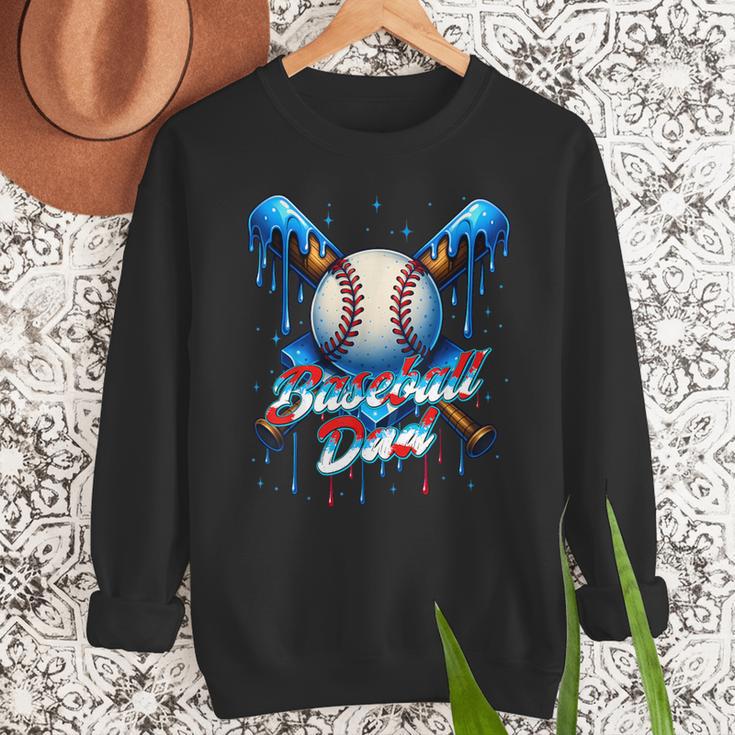 Baseball Drip Dad Father Day Birthday Group Matching Family Men Sweatshirt