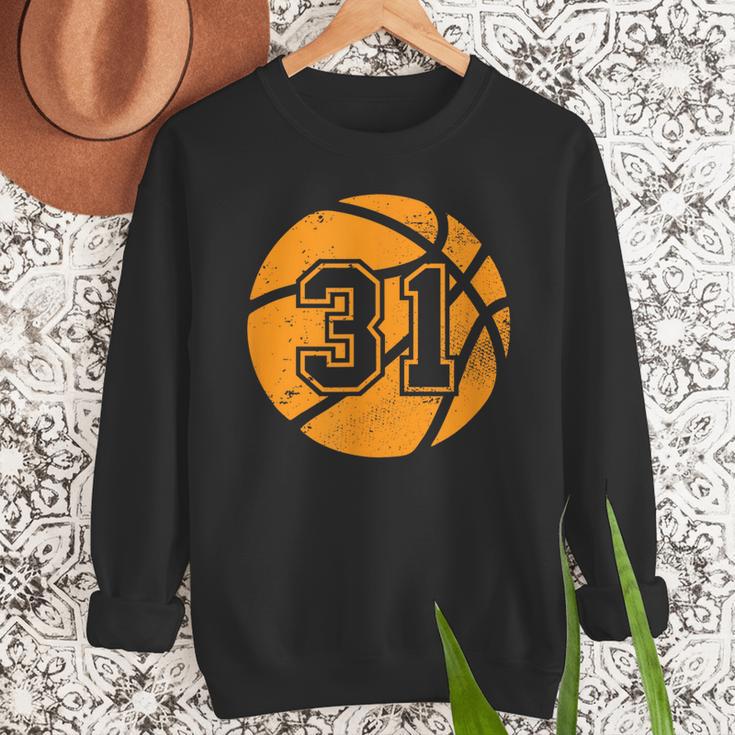 Basketball Player 31 Basketball Mom Dad Jersey Number 31 Men Sweatshirt