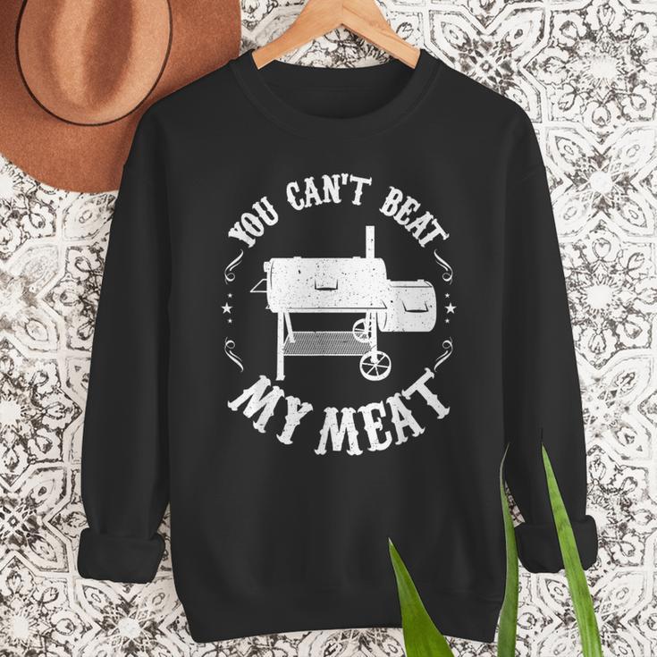 BBQ Pit Reverse Flow Smoker Accessory Dad Grill Men Sweatshirt