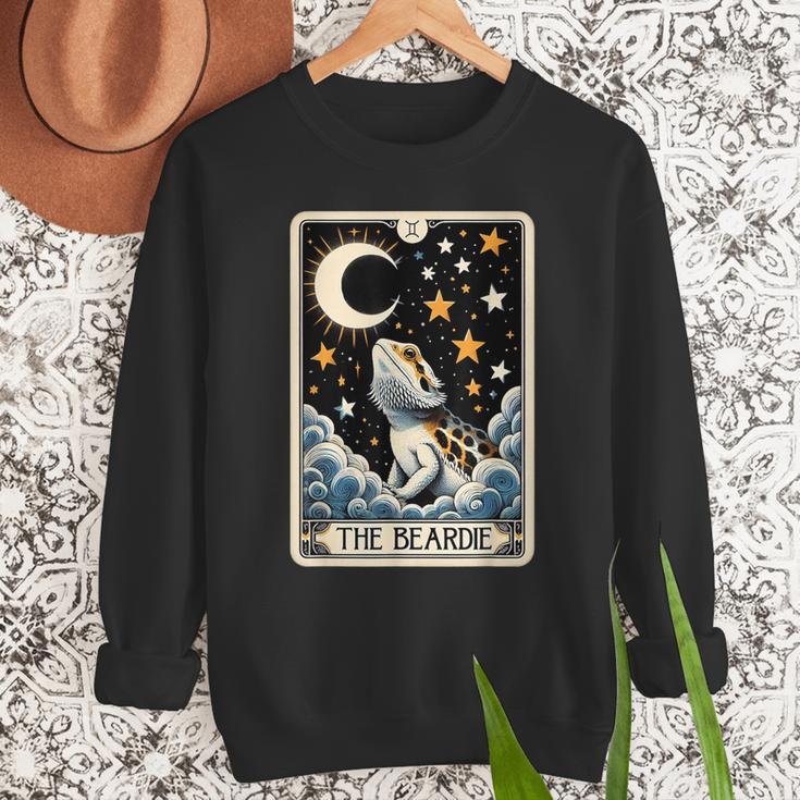 Bearded Dragon Tarot Card Beardie Mom Beardie Dad Men Women Men Sweatshirt