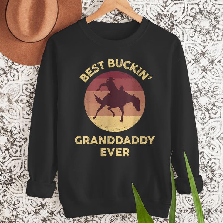 Best Buckin' Granddaddy Western Rodeo Cowboy Bucking Horse Men Sweatshirt Best Buckin' Granddaddy Western Rodeo Cowboy Bucking Horse Men Sweatshirt