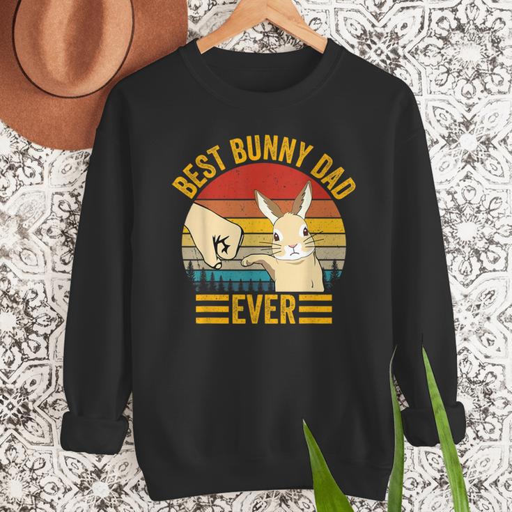 Best Bunny Dad Ever Rabbit Lover Father Pet Rabbit Men Sweatshirt