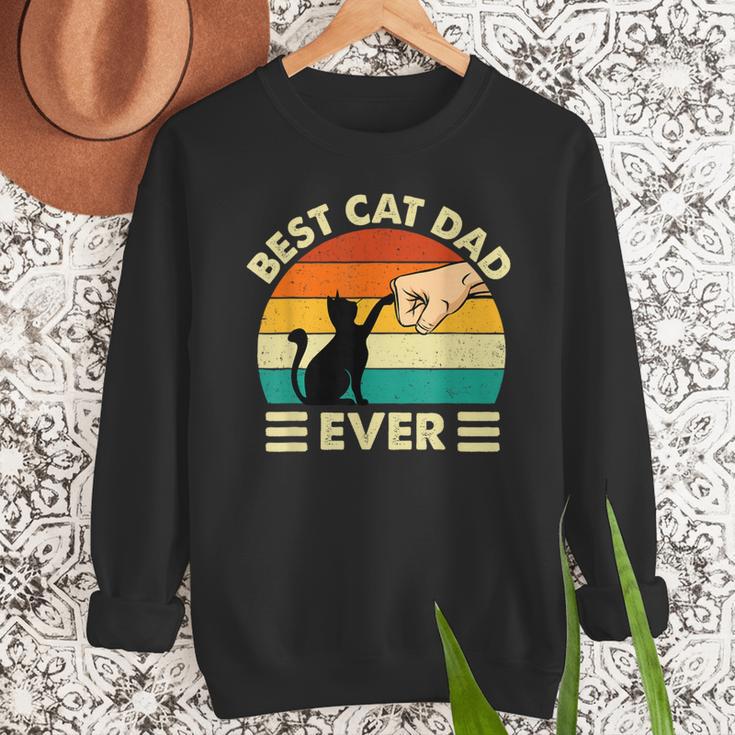 Best Cat Dad Ever Cat Lover Kitten Owner Kitty Men Sweatshirt