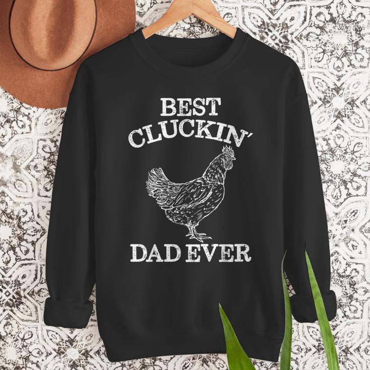 Best Cluckin' Dad Ever Father's Day Chicken Farm Shirt Men Sweatshirt Best Cluckin' Dad Ever Father's Day Chicken Farm Shirt Men Sweatshirt