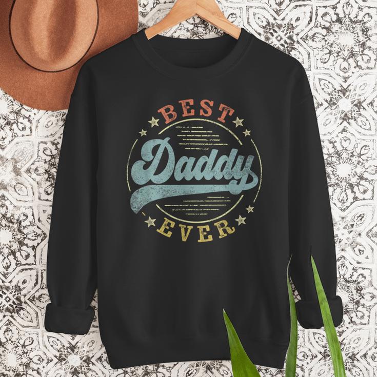 Best Daddy Ever Father's Day Daddy Vintage Emblem Men Sweatshirt