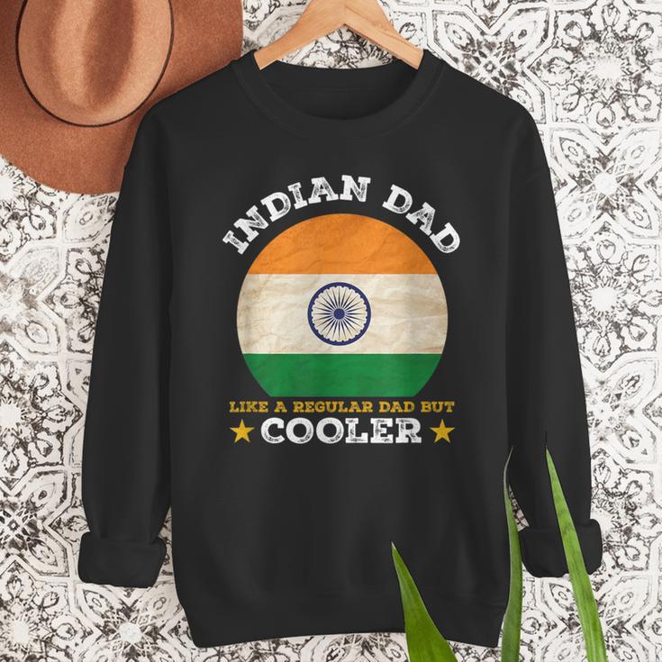 Best Indian Dad Ever Father's Day India Flag Pride Men Sweatshirt