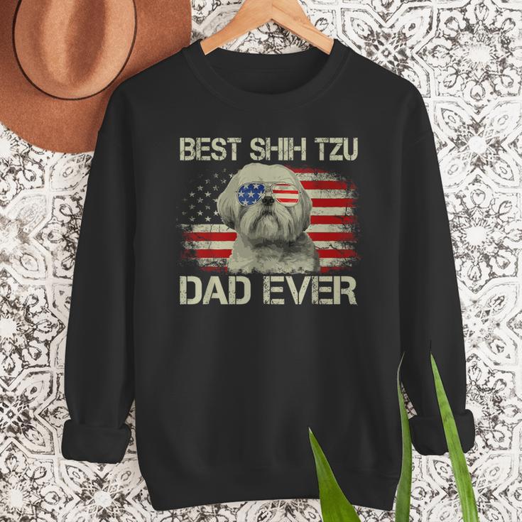 Best Shih Tzu Dad Ever Tshirt Dog Lover American Flag Men Sweatshirt Best Shih Tzu Dad Ever Tshirt Dog Lover American Flag Men Sweatshirt