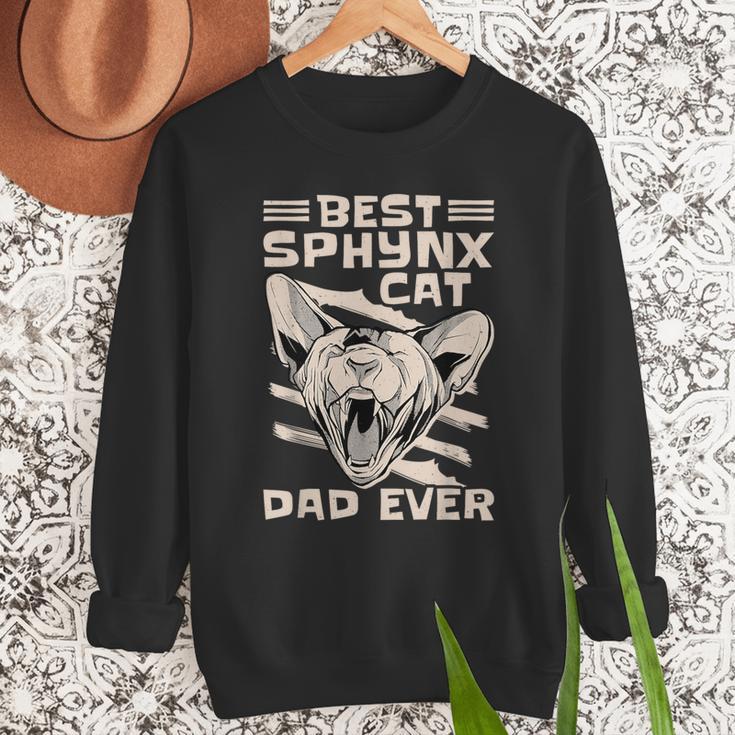 Best Sphynx Cat Dad Ever Apparel For Animal Lover Men Women Men Sweatshirt