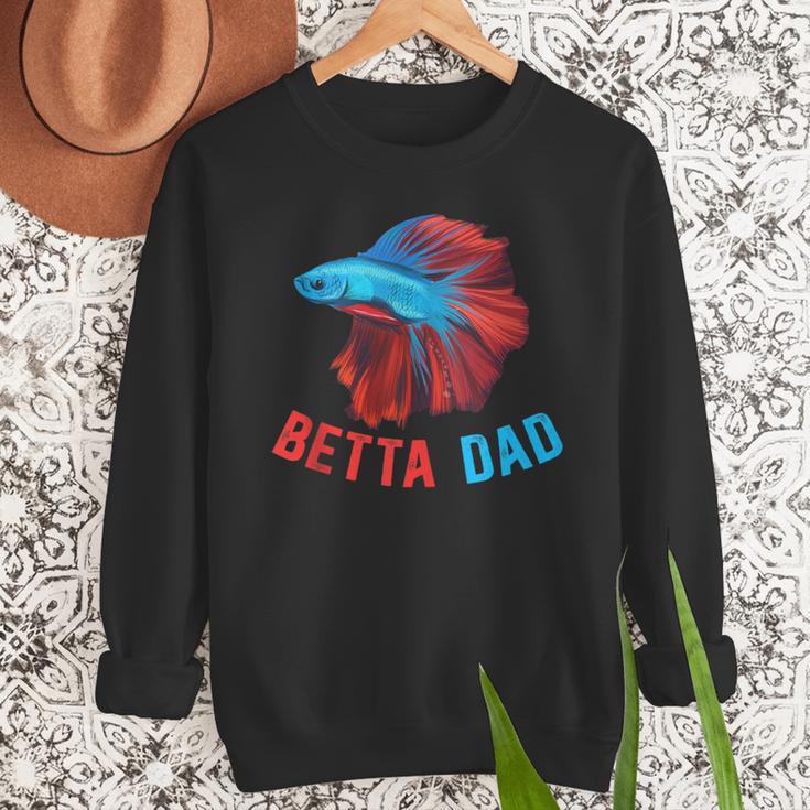 Betta Dad Betta Fish Lover Betta Fish Dad Betta Fish Boy Men Sweatshirt