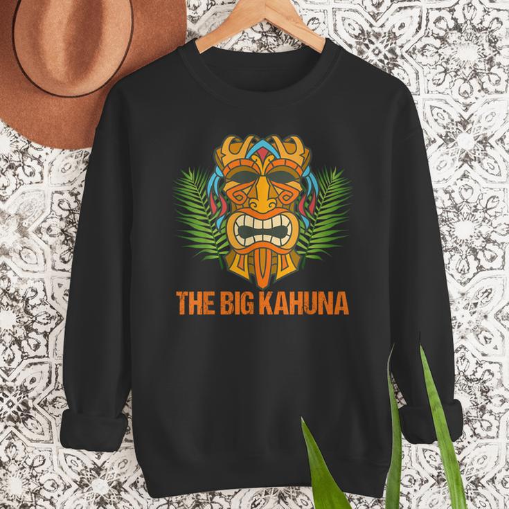 The Big Kahuna Hawaiian Tiki Dad Boss T-Shirt Men Sweatshirt