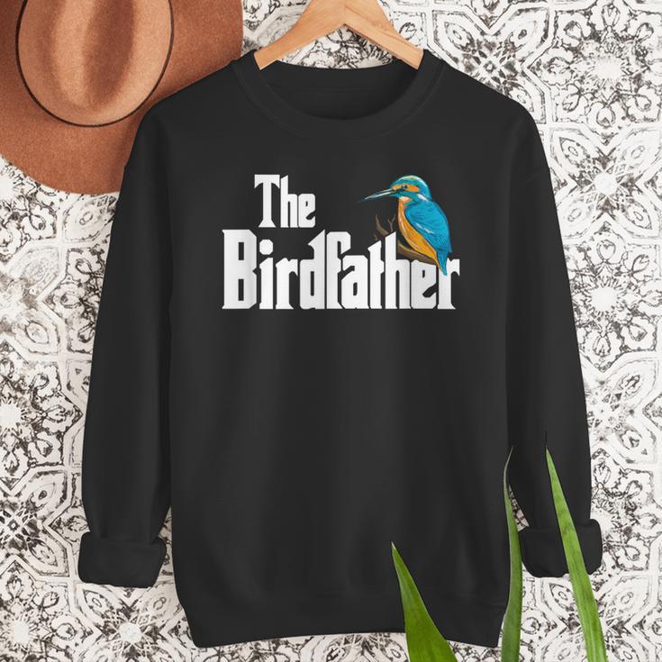 The Bird Father Bird Watching Meme Birder Dad Men Sweatshirt