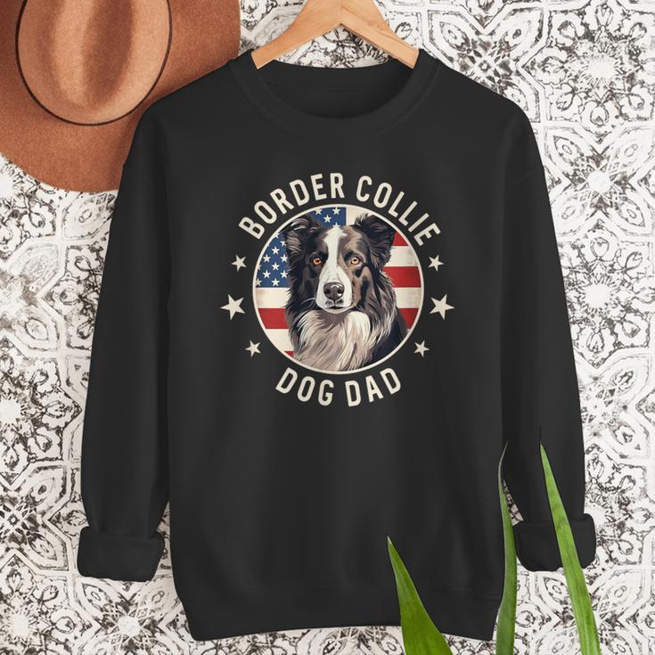 Border Collie Dog Owner For Men Border Collie Dad Men Sweatshirt