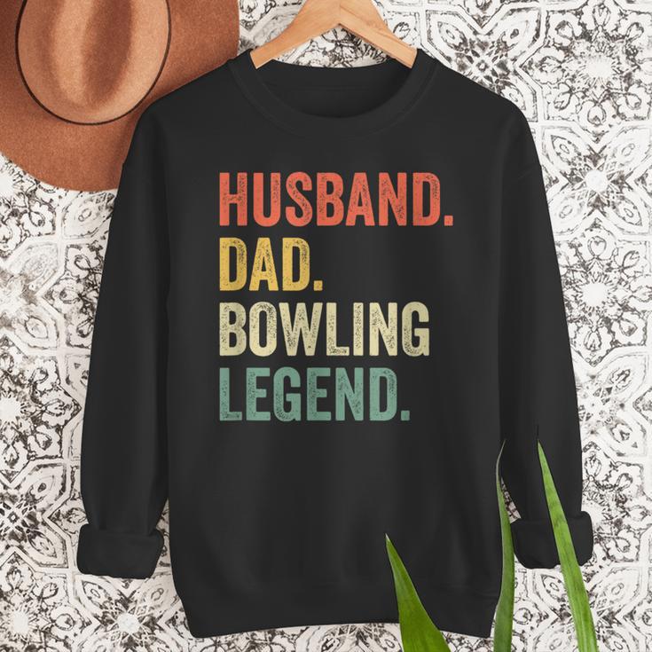 Bowler Husband Dad Bowling Legend Father's Day Men Sweatshirt