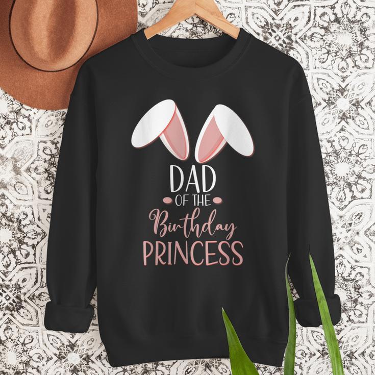 Bunny Dad Of The Birthday Princess Matching Family Men Sweatshirt