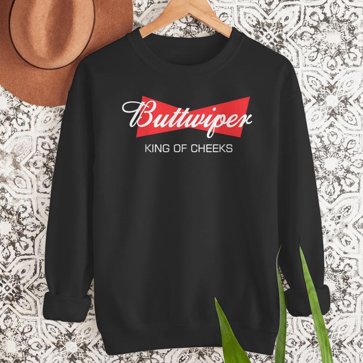 Buttwiper New Dad Beer Inspired Diaper Shower Men Sweatshirt