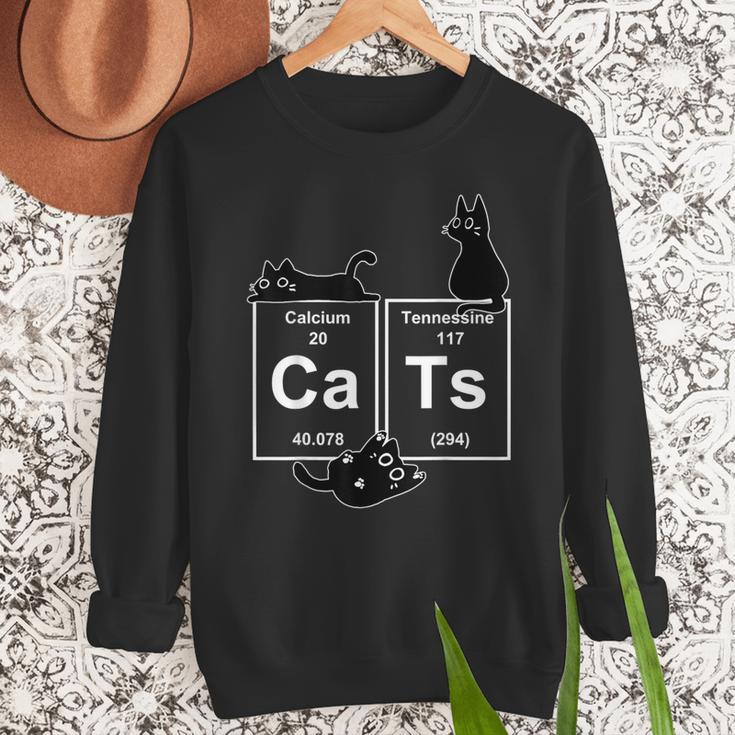 Cat Chemistry Periodic Table Cat Dad Cat Mom Men Sweatshirt