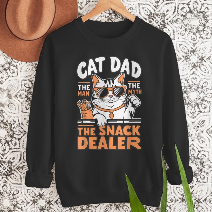Cat Dad The Man The Myth The Snack Dealer Men Sweatshirt Cat Dad The Man The Myth The Snack Dealer Men Sweatshirt