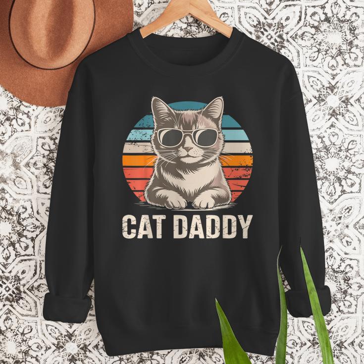 Cat Daddy Shirt Men Cat Lover Dad Fathers Day Men Sweatshirt