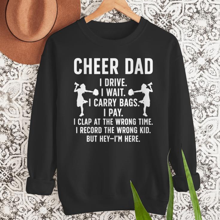 Cheer Dad Cheerleading Dad Of A Cheerleader Father Men Sweatshirt