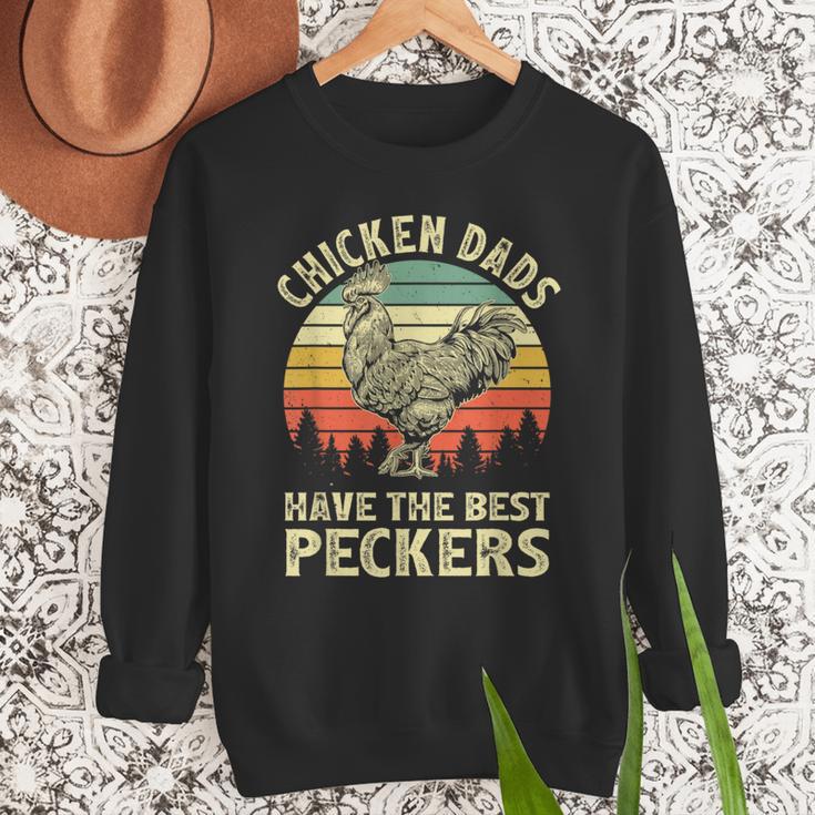 Chicken Dads Have The Best Peckers Vintage Apparel Men Sweatshirt
