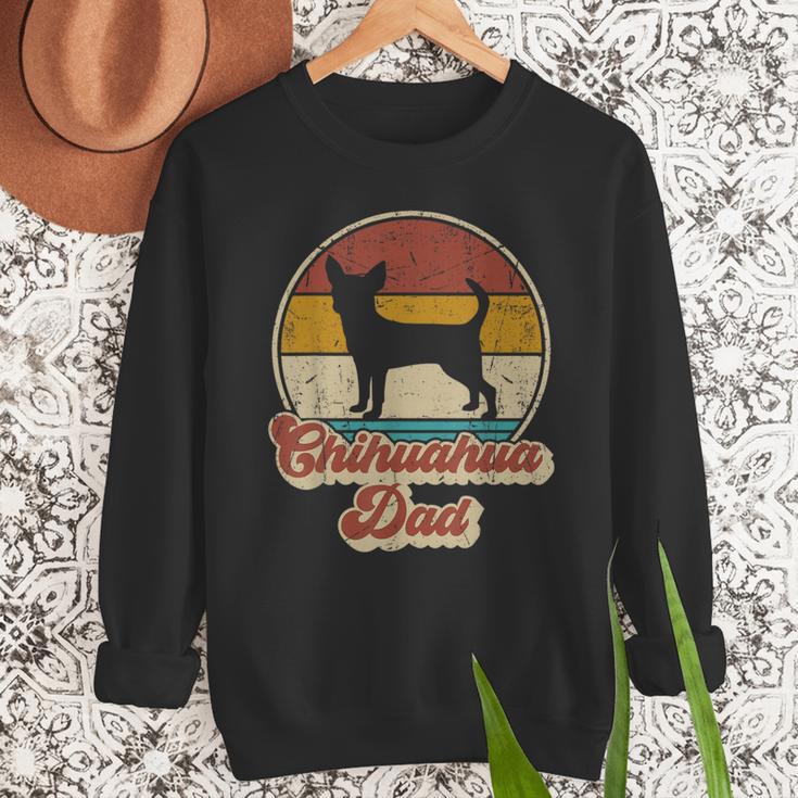 Chihuahua Dad Dog Lover Men Chihuahua Dog Vintage Men Sweatshirt