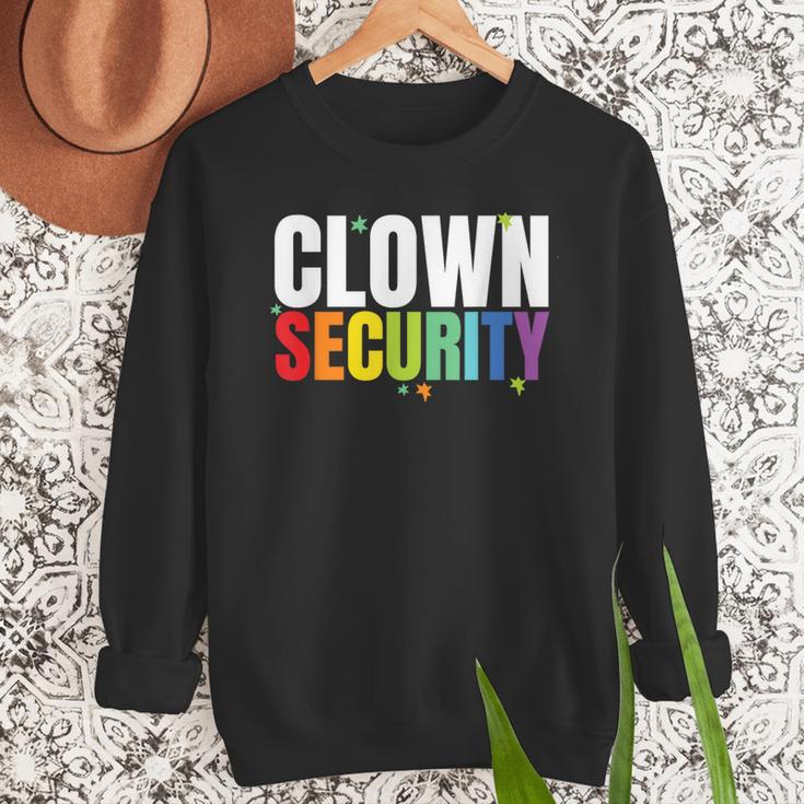 Clown Security Halloween Dad Mom Costume Men Sweatshirt
