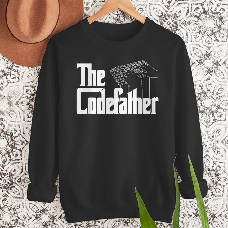 The Code Father Computer Coder Dad Programmer Men Sweatshirt