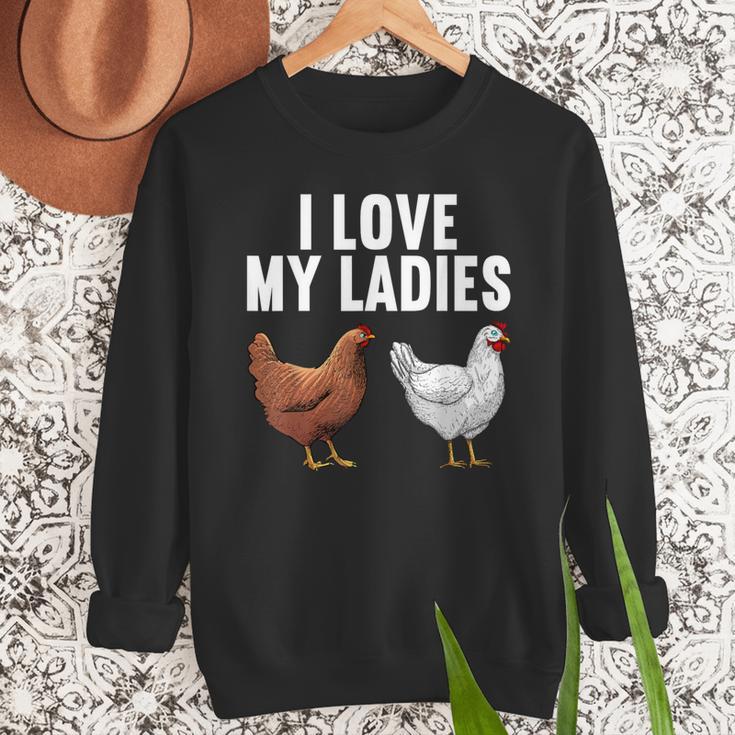 Cool Chicken Art For Men Women Dad Rooster Chicken Farmer Men Sweatshirt
