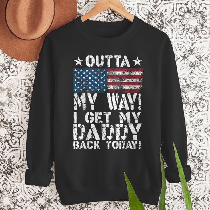 Cool I Get My Daddy Back Today Military Child Small Men Sweatshirt Cool I Get My Daddy Back Today Military Child Small Men Sweatshirt