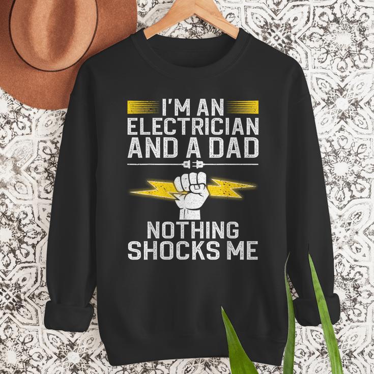 Cool Electrician For Men Dad Professional Electrician Men Sweatshirt