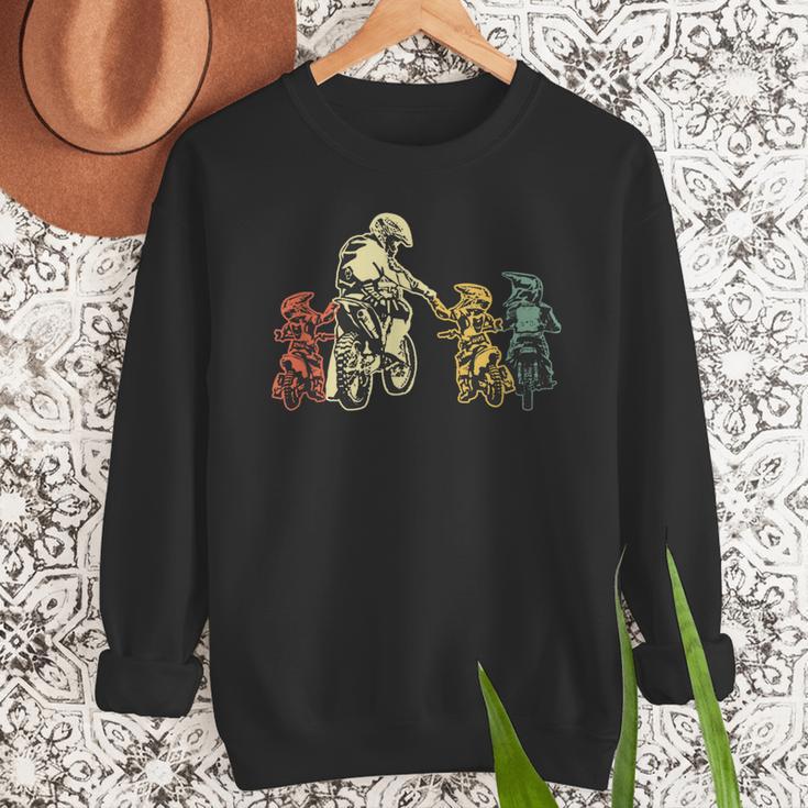 Cool Motocross Dirt Bike Biker Dad & Sons Father's Day Men Sweatshirt Cool Motocross Dirt Bike Biker Dad & Sons Father's Day Men Sweatshirt